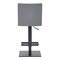 Armen Living Legacy Adjustable Height Swivel Gray Faux Leather and Black Metal Bar Stool LCLGSWBAMBGR - alternate 2